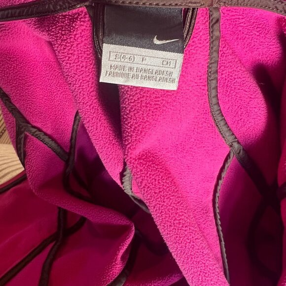 Nike Performance Fleece Jacket, Brown & Pink, Size Small (4-6) - Picture 5 of 7